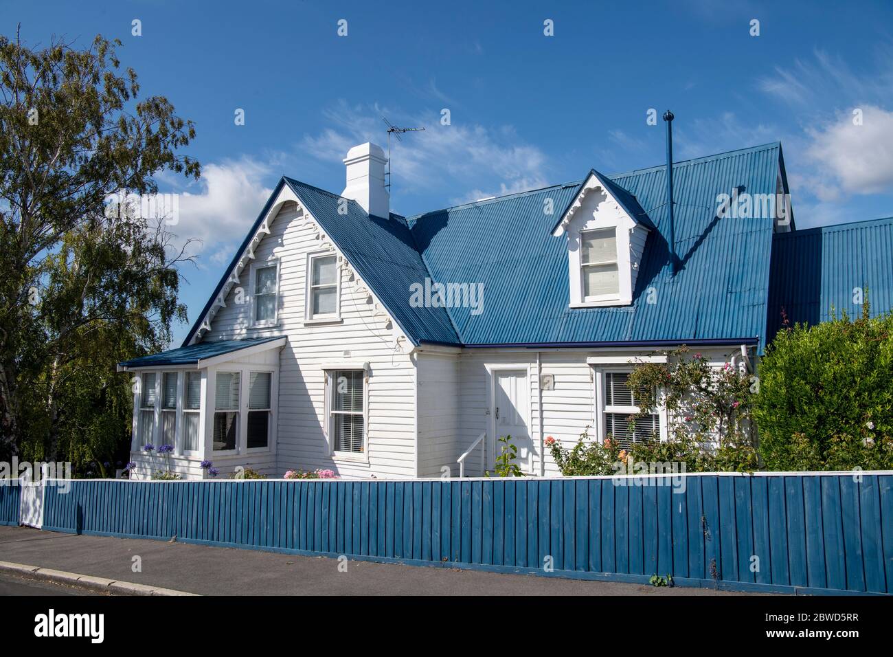 Weatherboard house Battery Point Hobart Tasmania Stock Photo Alamy