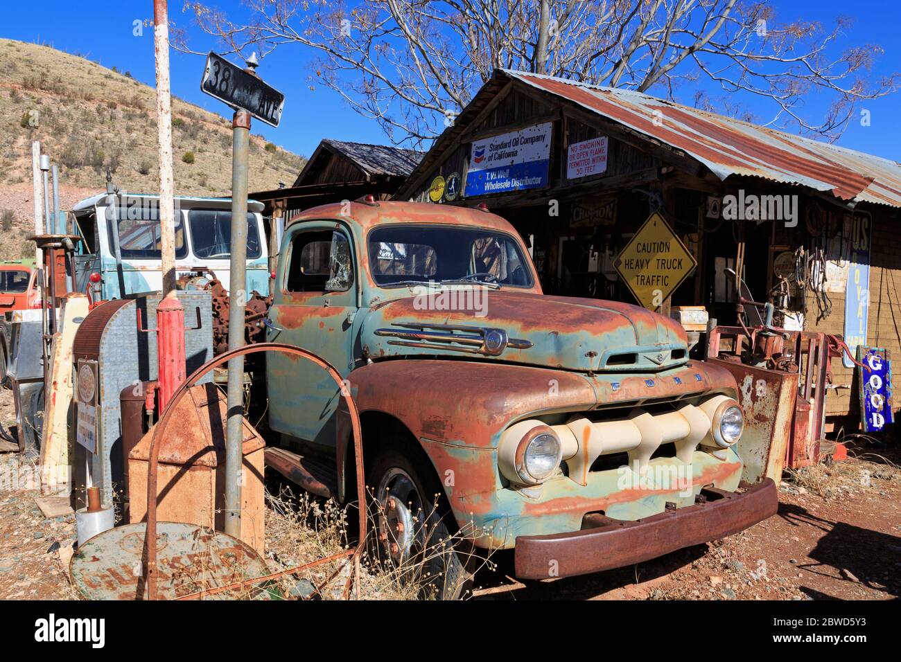 Gold King Mine & Ghost Town,Jerome,Arizona,USA Stock Photo