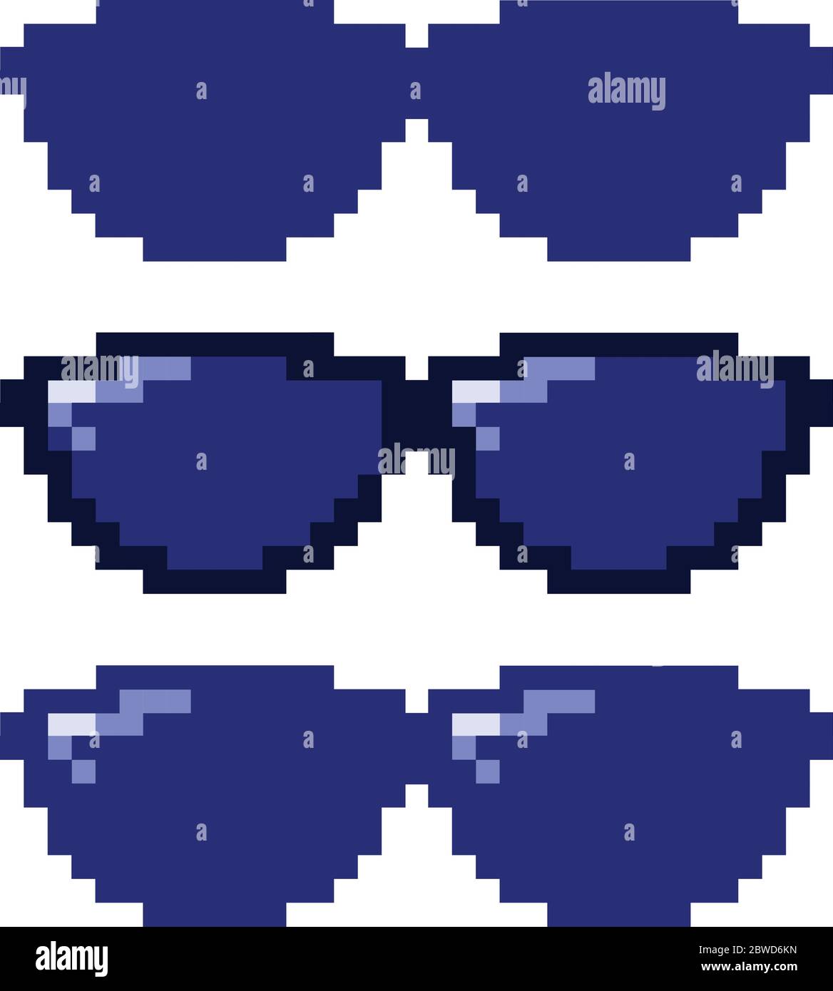 Pixel art sunglasses hi-res stock photography and images - Alamy