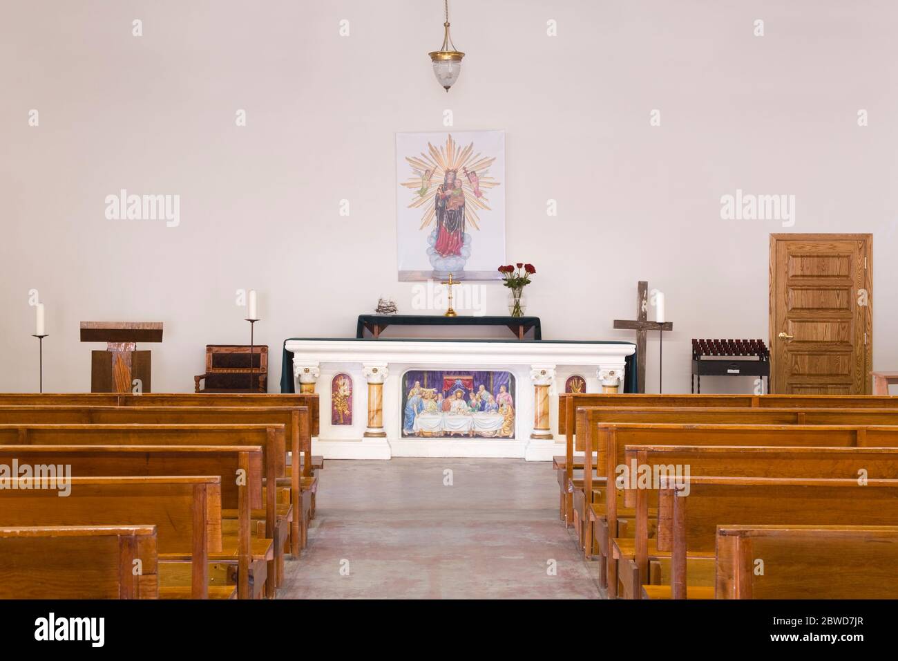 Alter, Old Adobe Mission Church, Scottsdale, Phoenix, Arizona, USA