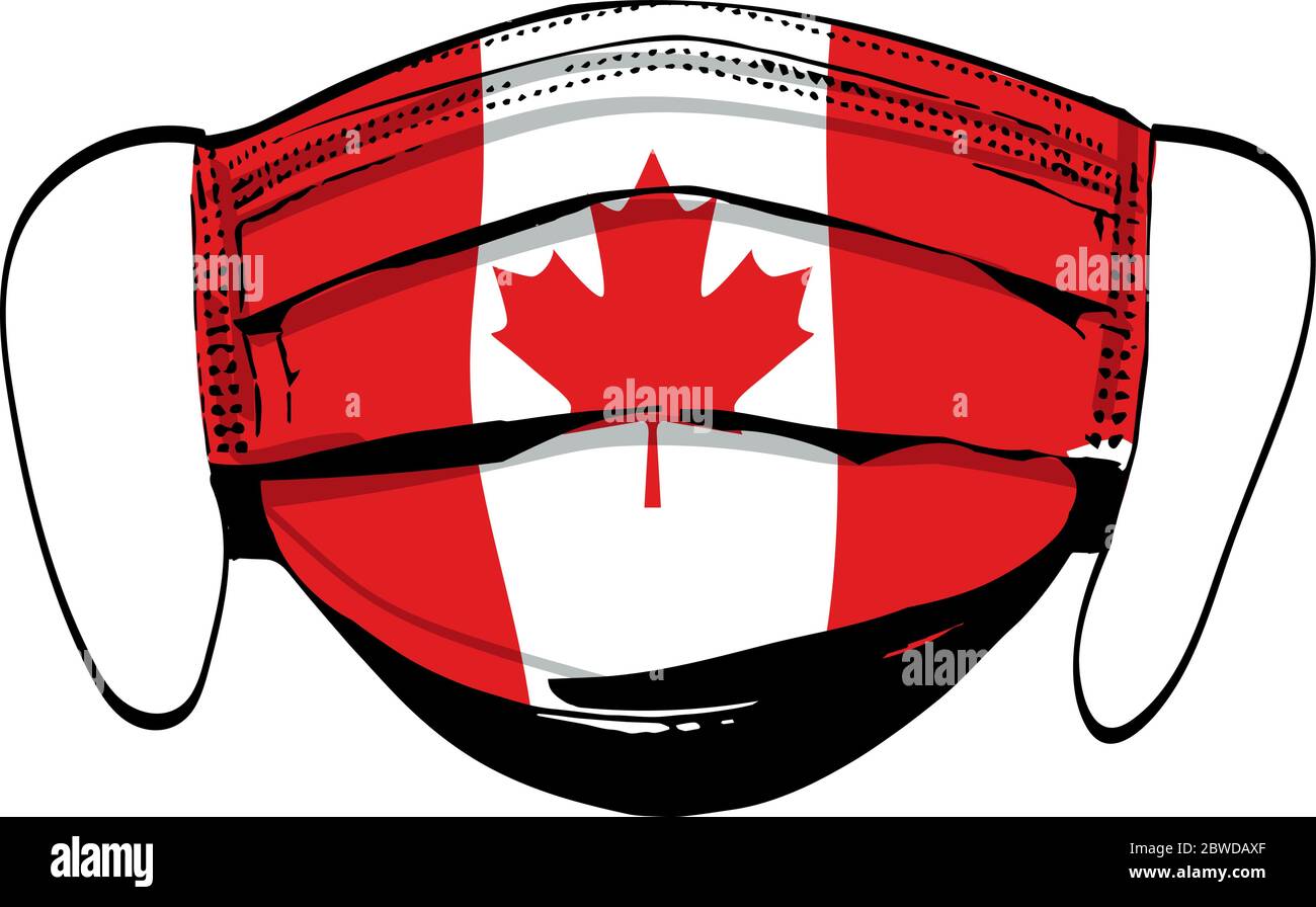 Download Canadian Flag Face Mask High Resolution Stock Photography And Images Alamy PSD Mockup Templates