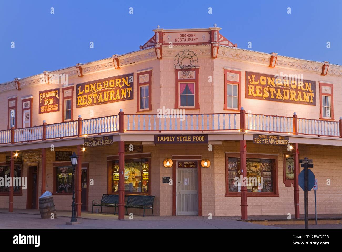 Longhorn Restaurant, Tombstone, Cochise County, Arizona, USA Stock Photo