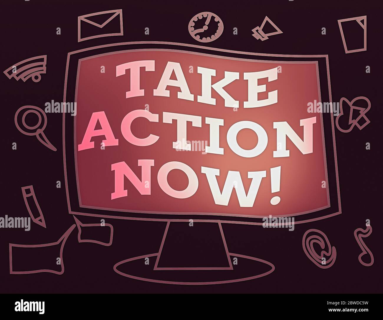 Text sign showing Take Action Now. Business photo showcasing Do it now ...