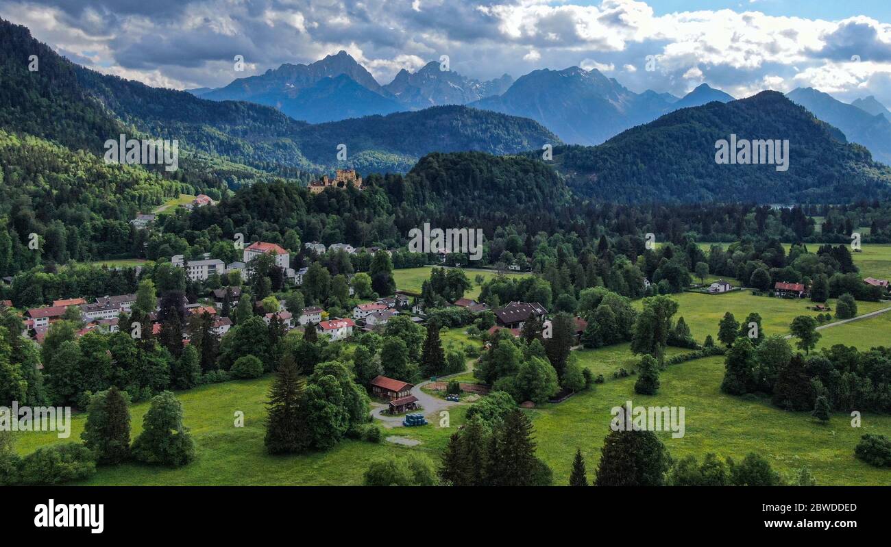 Amazing nature of Bavaria in the Allgau district of the German Alps ...