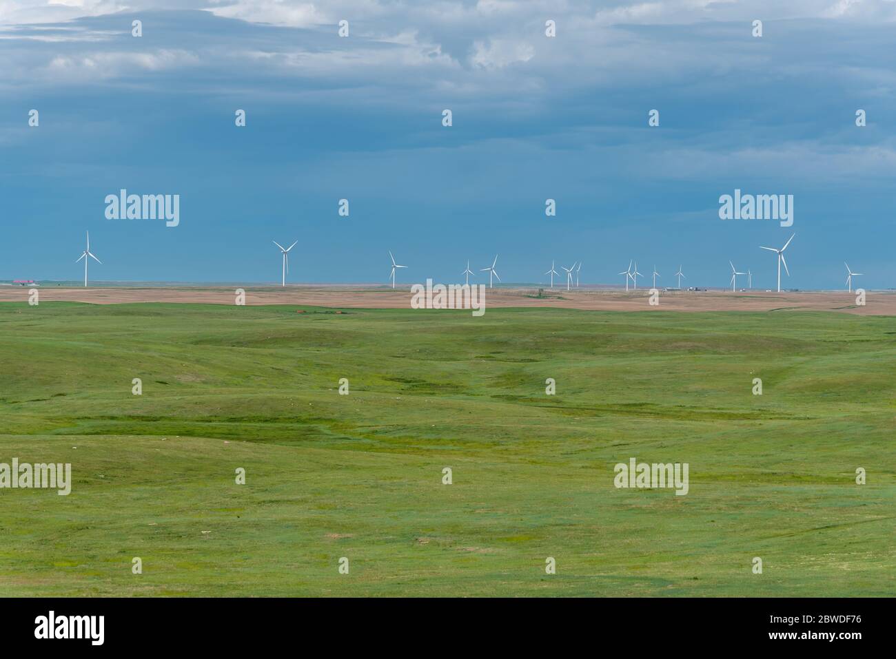 Blackspring Ridge Wind farm located on ridge hi-res stock photography and images - Alamy