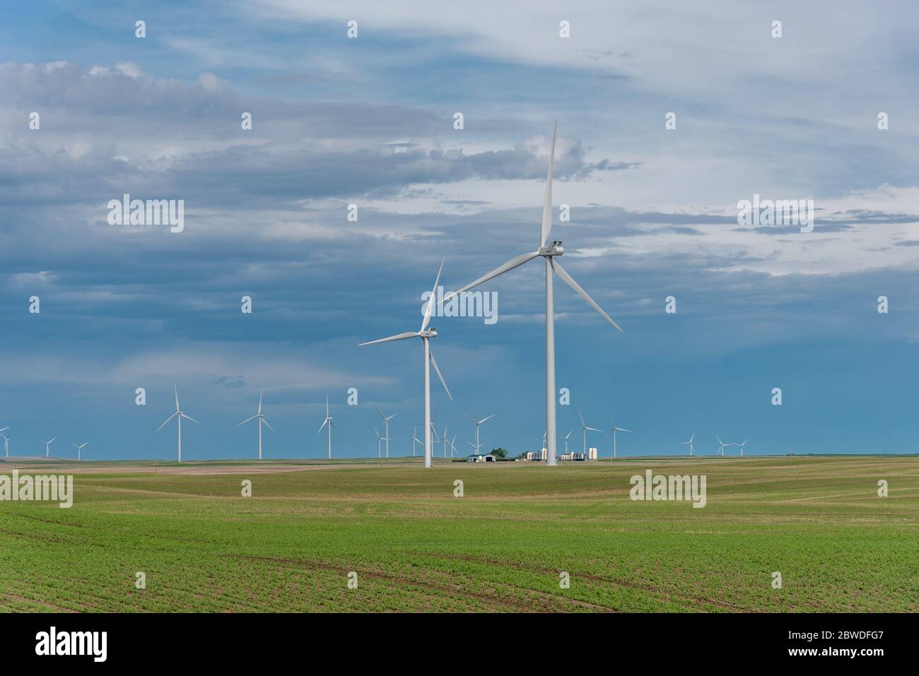Blackspring Ridge Wind farm located on ridge hi-res stock photography and images - Alamy