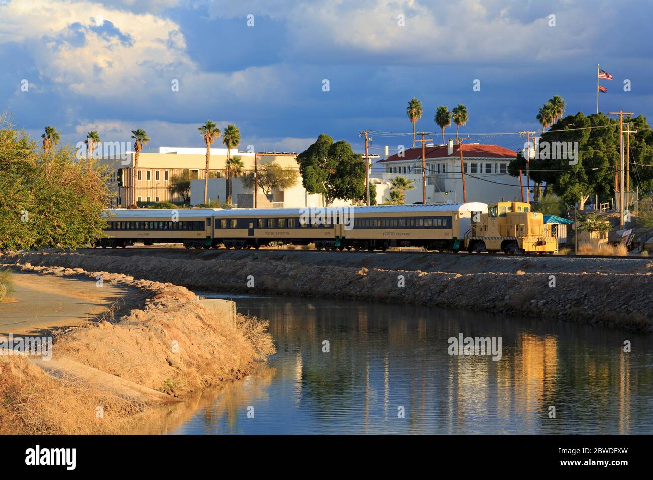 Yuma Main Canal & Riverside Park,Yuma,Arizona,USA Stock Photo Alamy