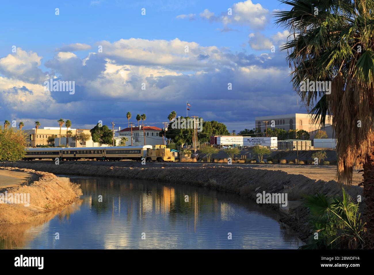 Yuma Main Canal & Riverside Park,Yuma,Arizona,USA Stock Photo Alamy