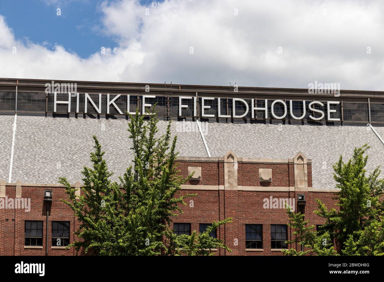 Indianapolis - Circa May 2020: Hinkle Fieldhouse on the campus of Butler University. It is home to the Butler University Bulldogs basketball team. Stock Photo