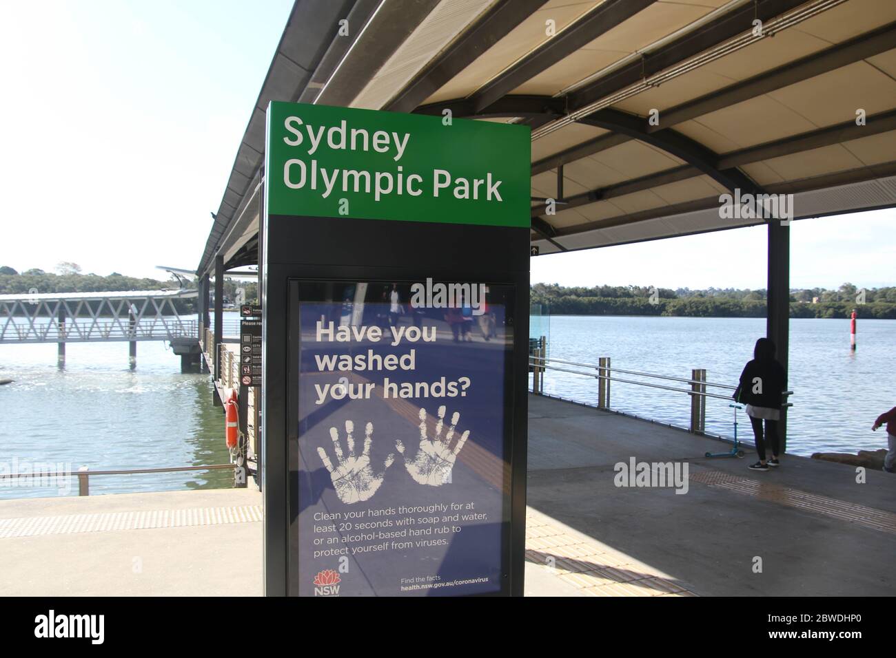 Sydney Olympic Park ferry wharf Stock Photo Alamy