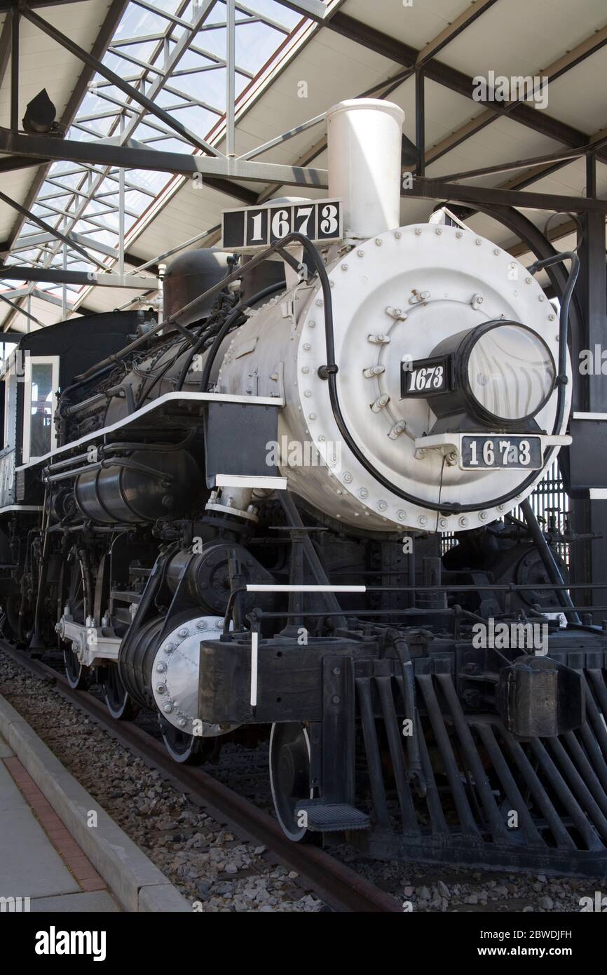Locomotive, Southern Arizona Transportation Museum, Tucson, Pima County, Arizona, USA Stock Photo