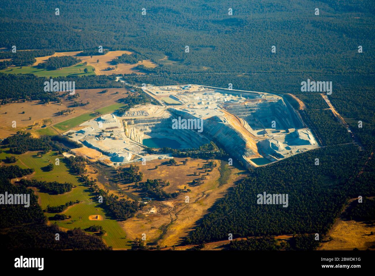 Stone Quarry for Construction Material Stock Photo