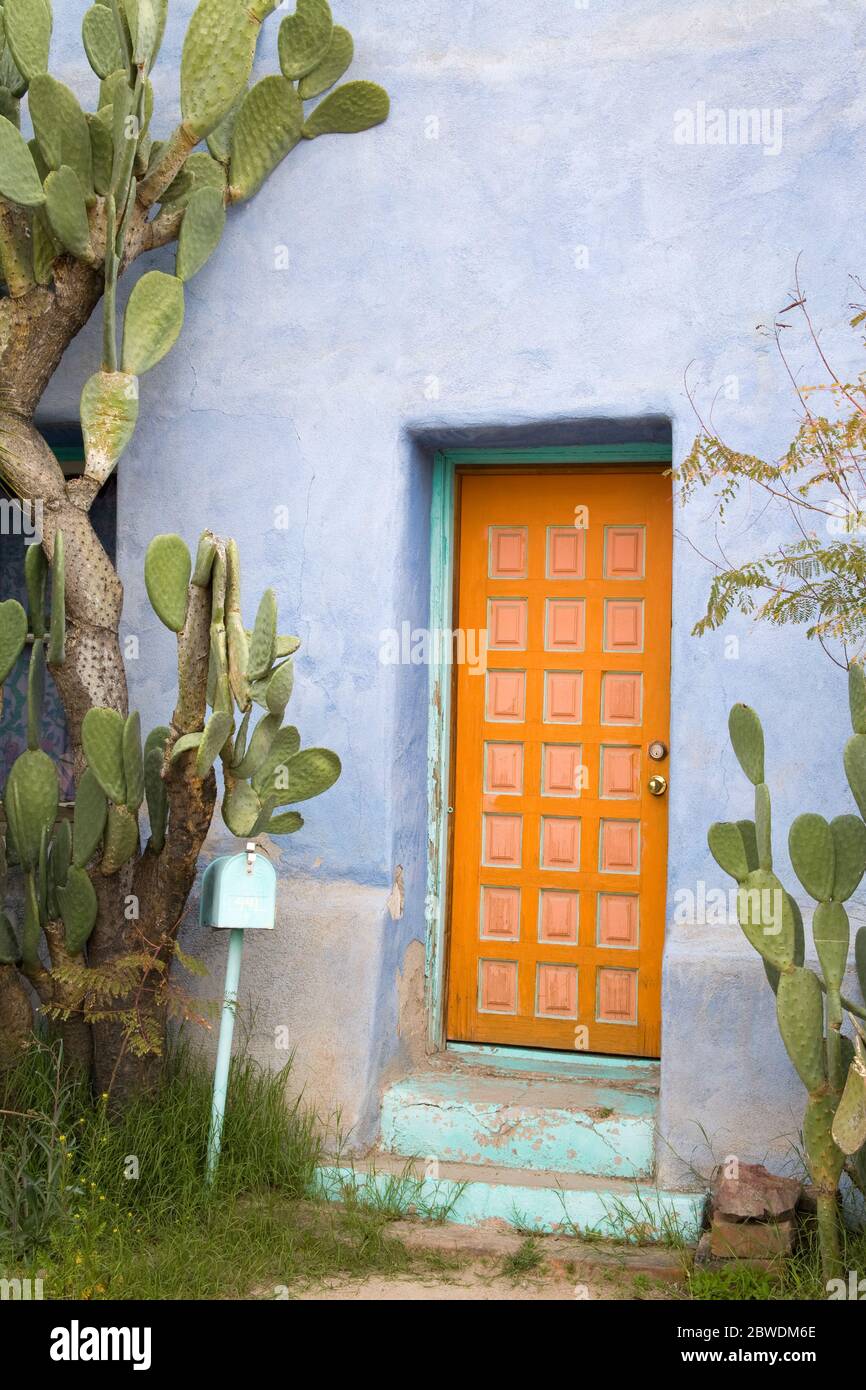Door,Barrio Historico District,Tucson, Arizona,USA Stock Photo Alamy