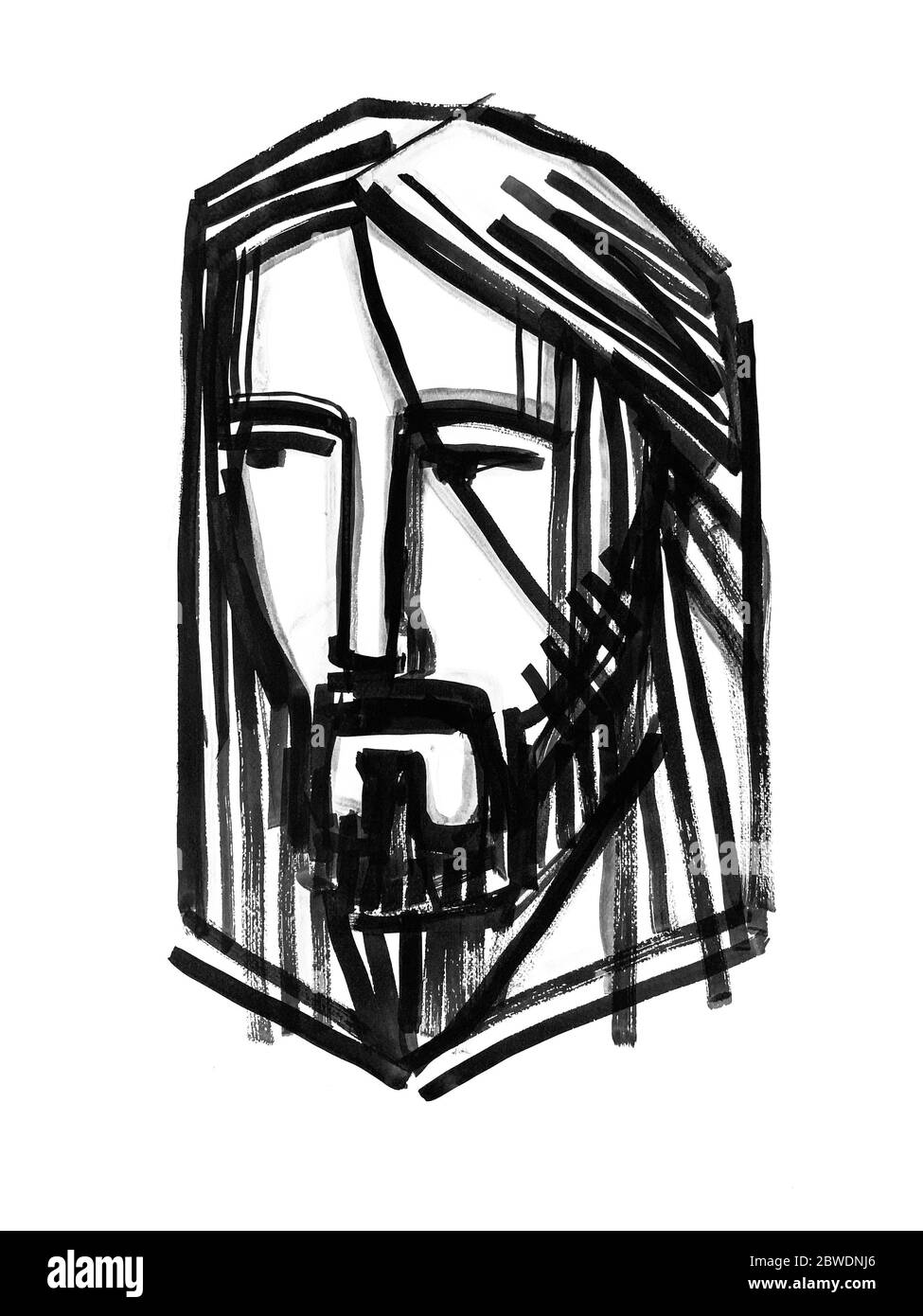 Featured image of post Easy Black And White Drawings Of Jesus : Choose from jesus christ stock illustrations from istock.
