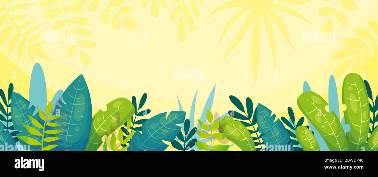 Nature jungle background. Vector illustration with separate layers Stock  Vector Image & Art - Alamy
