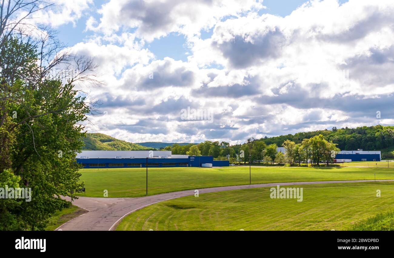 An industrial/office complex on a sunny spring day, Warren County