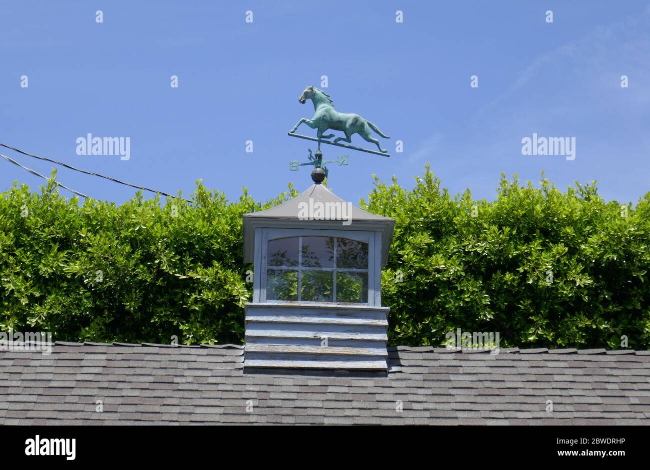 Los Angeles, California, USA 31st May 2020 A general view of atmosphere of a horse weathervane on May 31, 2020 in Los Angeles, California, USA. Photo by Barry King/Alamy Stock Photo Stock Photo