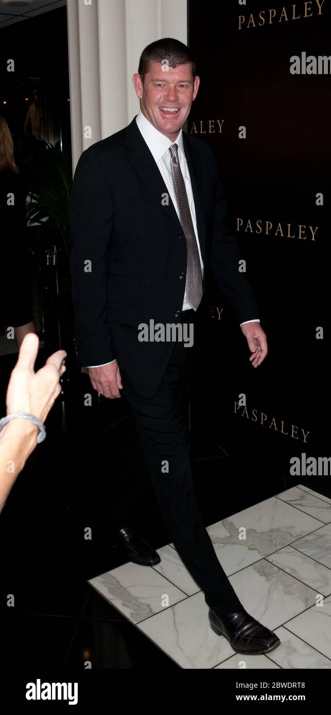 James Packer at the Paspaley boutique opening at Crown, Melbourne, May