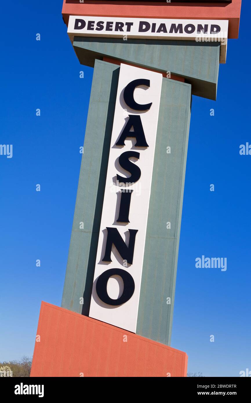 Desert Diamond Casino, Tohono O' odham Indian  Reservation, Sahuarita, Greater Tucson Region, Arizona, USA Stock Photo