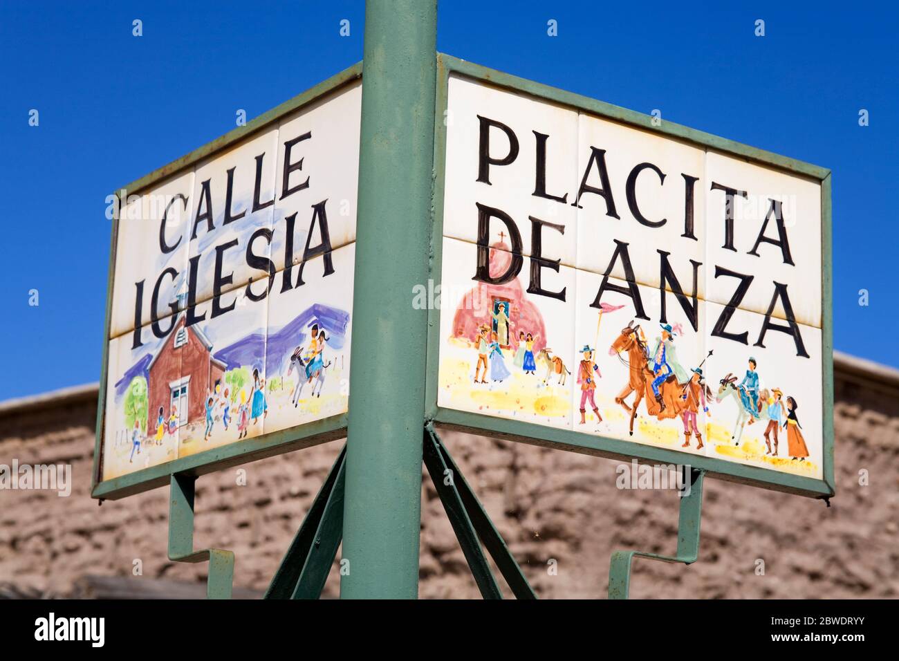Road Sign, Tubac, Greater Tucson Region, Arizona, USA Stock Photo Alamy