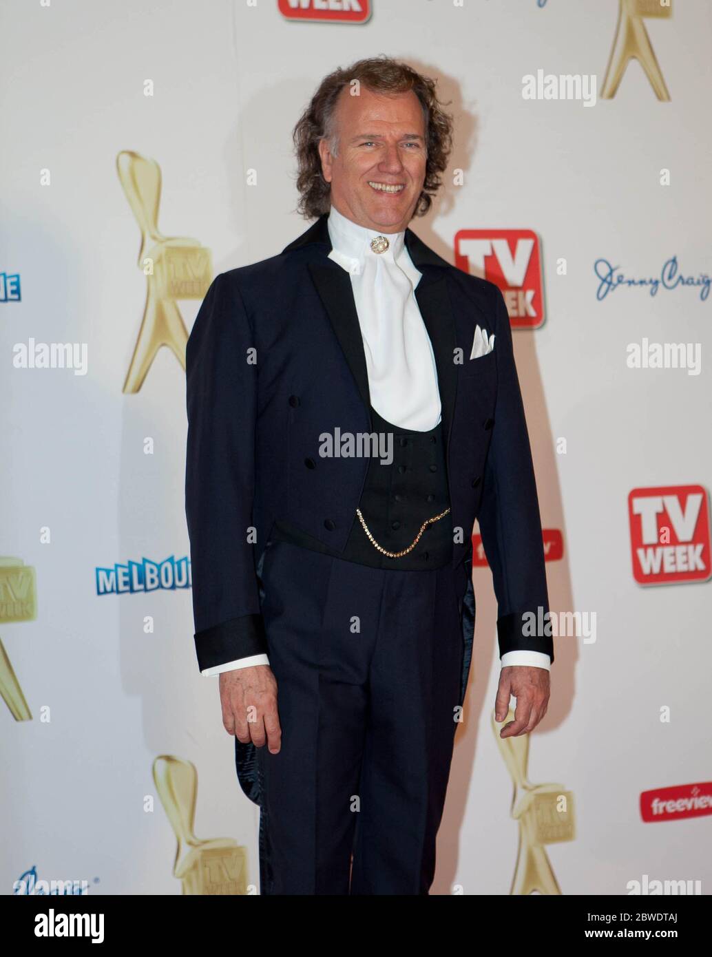 Andre Rieu on the red carpet at at the 2011 Logie Awards ceremony at Crown Casino, Melbourne on Sunday May 1st, 2011. Stock Photo