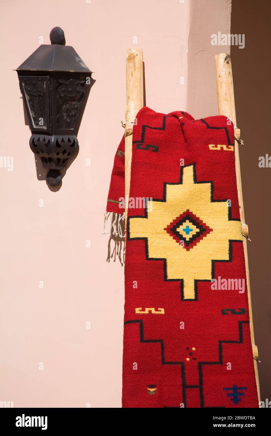 Indian Blanket in Store, Tubac, Greater Tucson Region, Arizona, USA