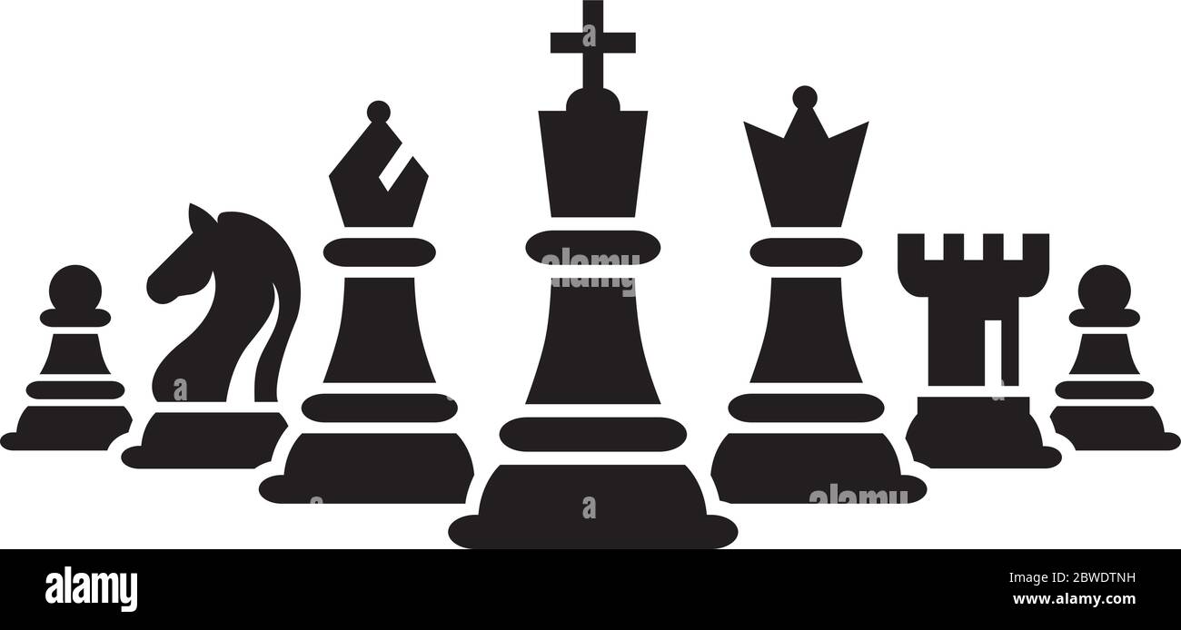 Silhouette of a rook chess piece Royalty Free Vector Image