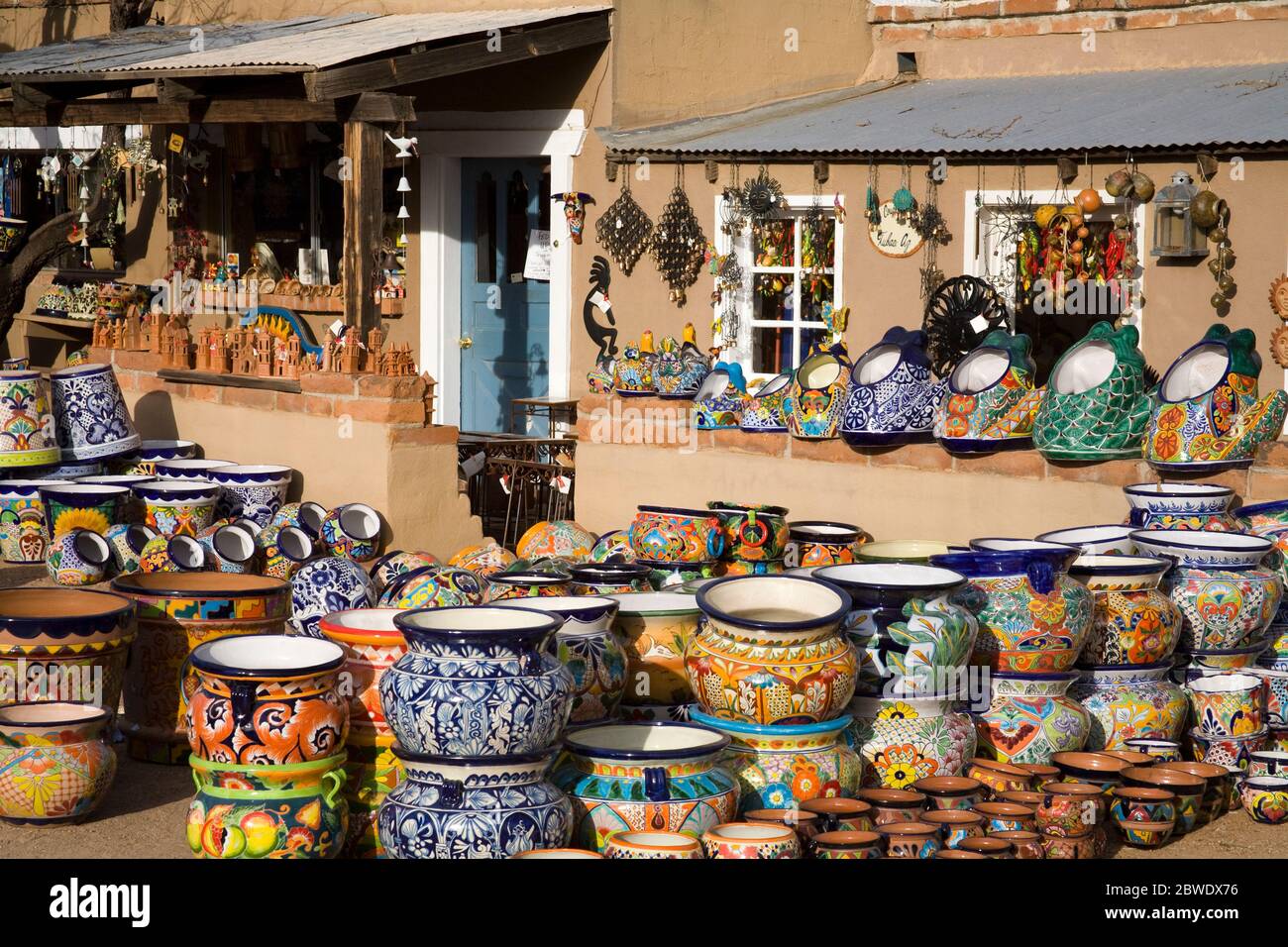Ceramic Pot Store, Tubac, Greater Tucson Region, Arizona, USA Stock