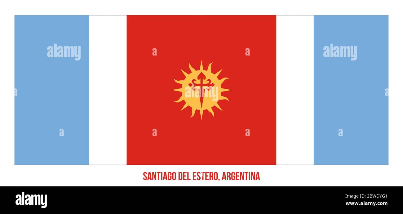 Santiago Del Estero Flag Vector Illustration On White Background Flag santiago-del-estero-flag-vector-illustration-on-white-background-flag
