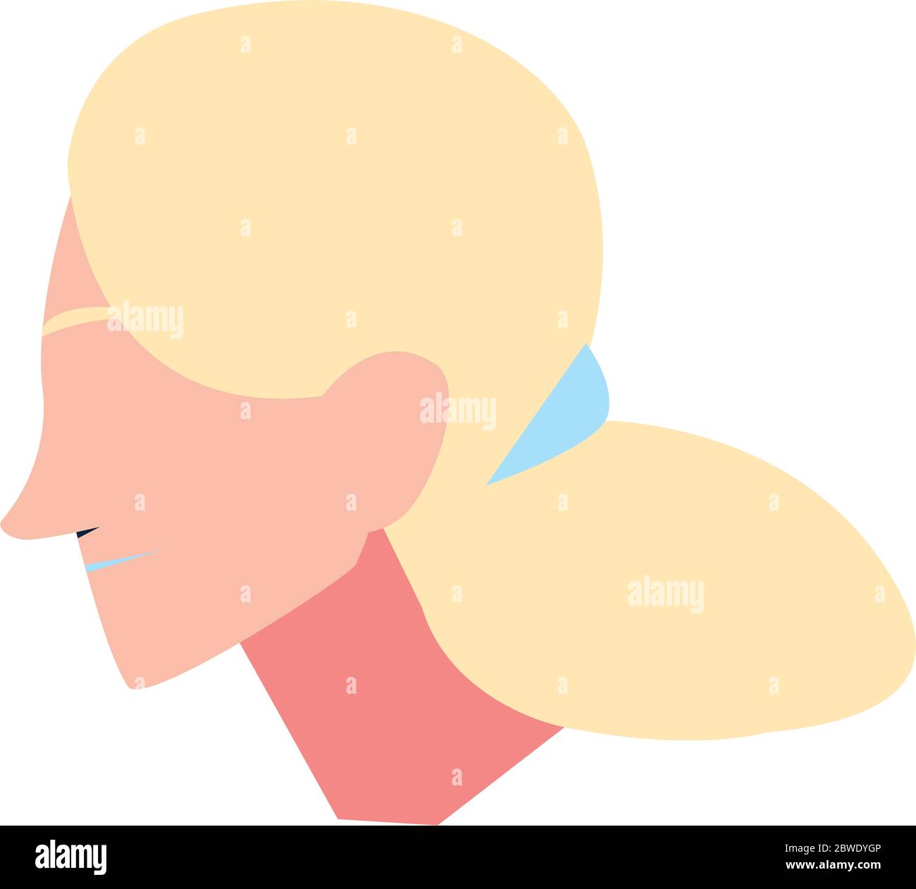healthy woman face at home vector illustration design Stock Vector