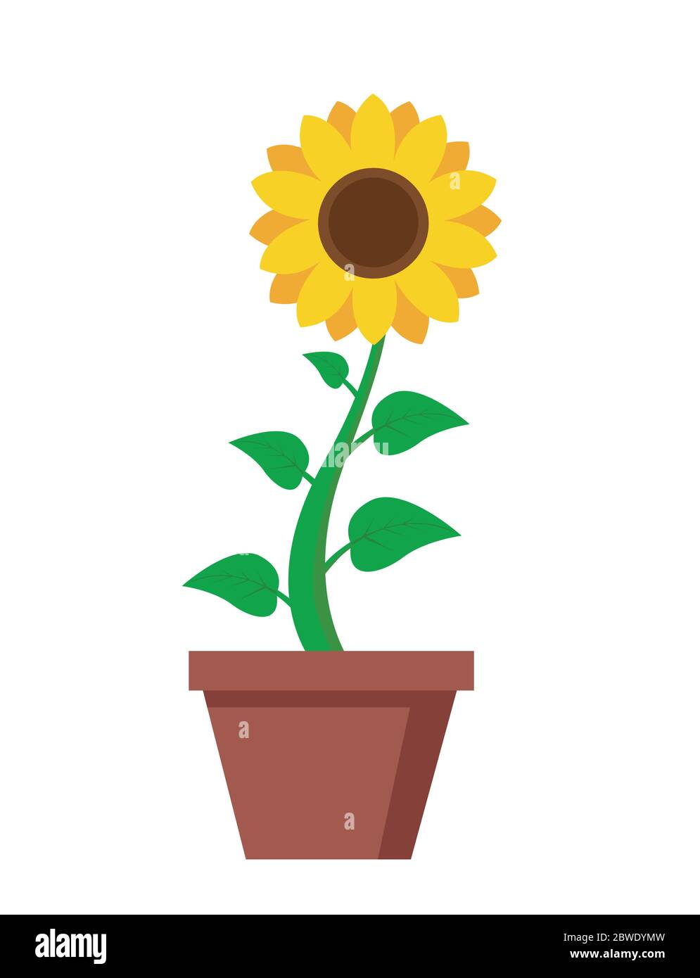 Sunflower icon isolated on white background Stock Vector Image & Art ...