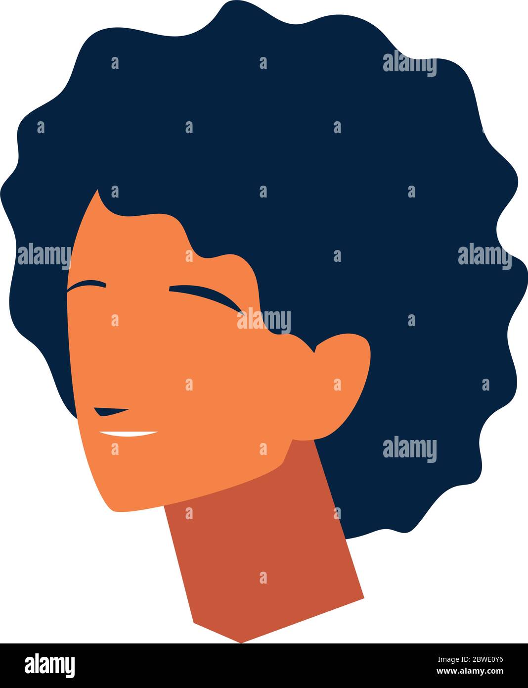 healthy woman face at home vector illustration design Stock Vector