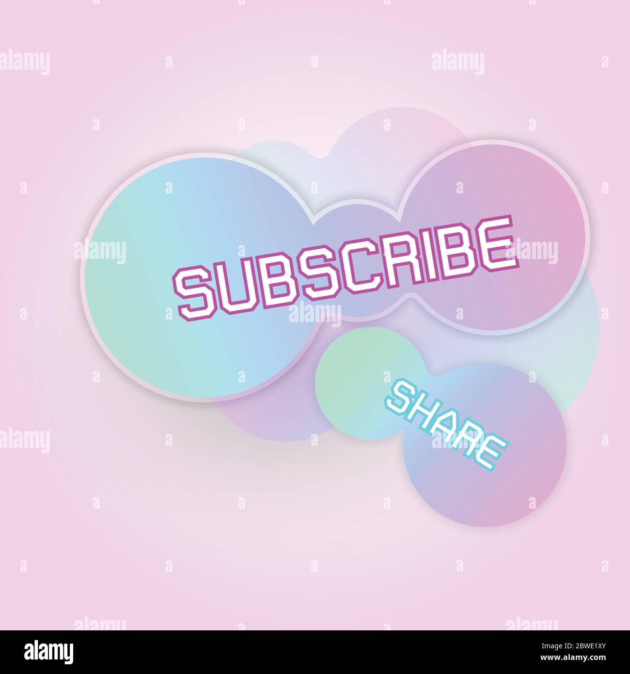 Created gradient freeform subscribe banner, stock vector Stock Vector ...