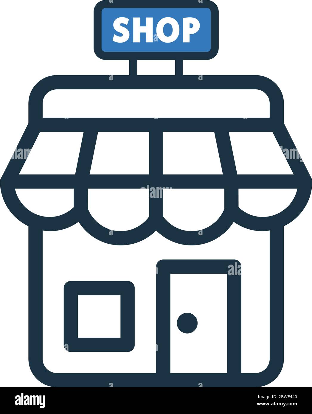 Store icon, market, retail shop for commercial, print media, web or any