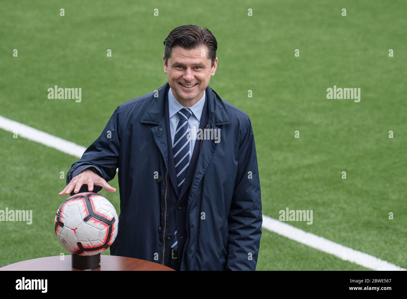 2020 05 30. President of the Lithuanian Football Federation Tomas Danilevičius Stock Photo