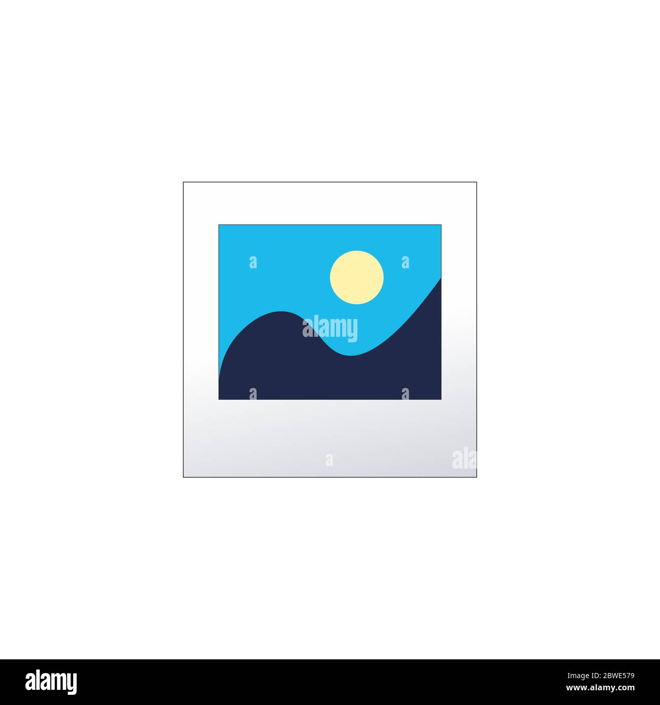 Photograph or image icon. Stock vector illustration isolated on white ...
