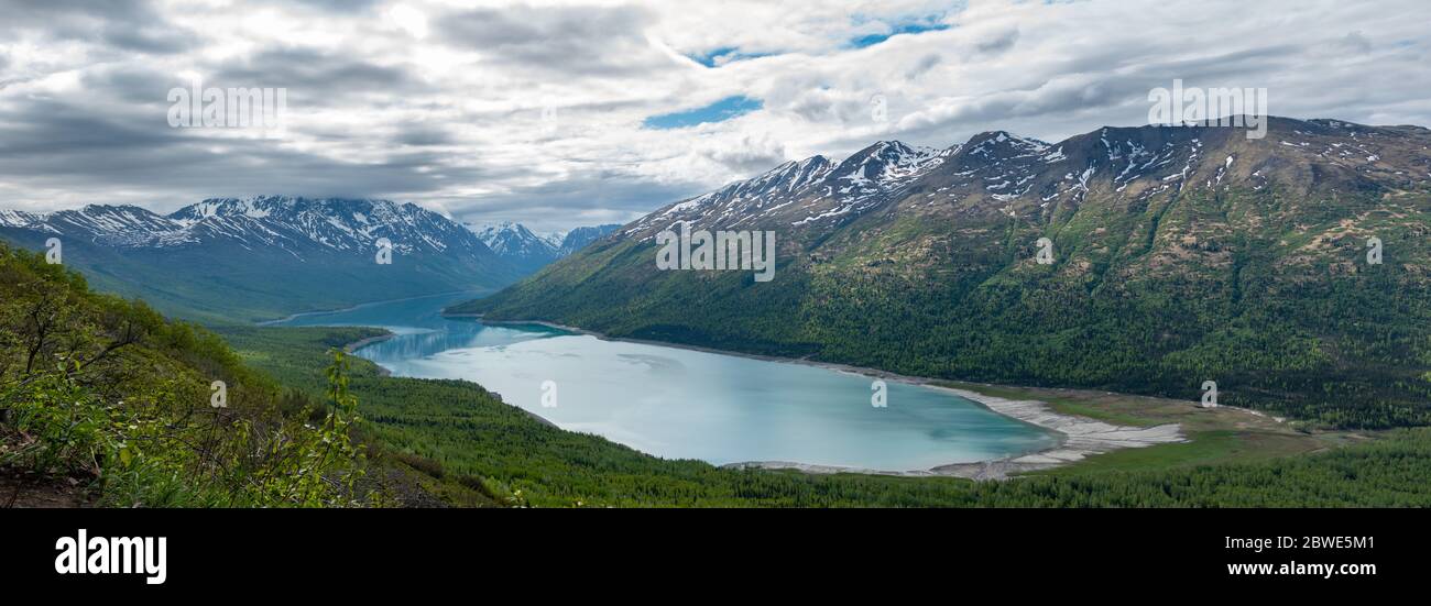 Eklutna lake alaska twin peaks hires stock photography and images Alamy