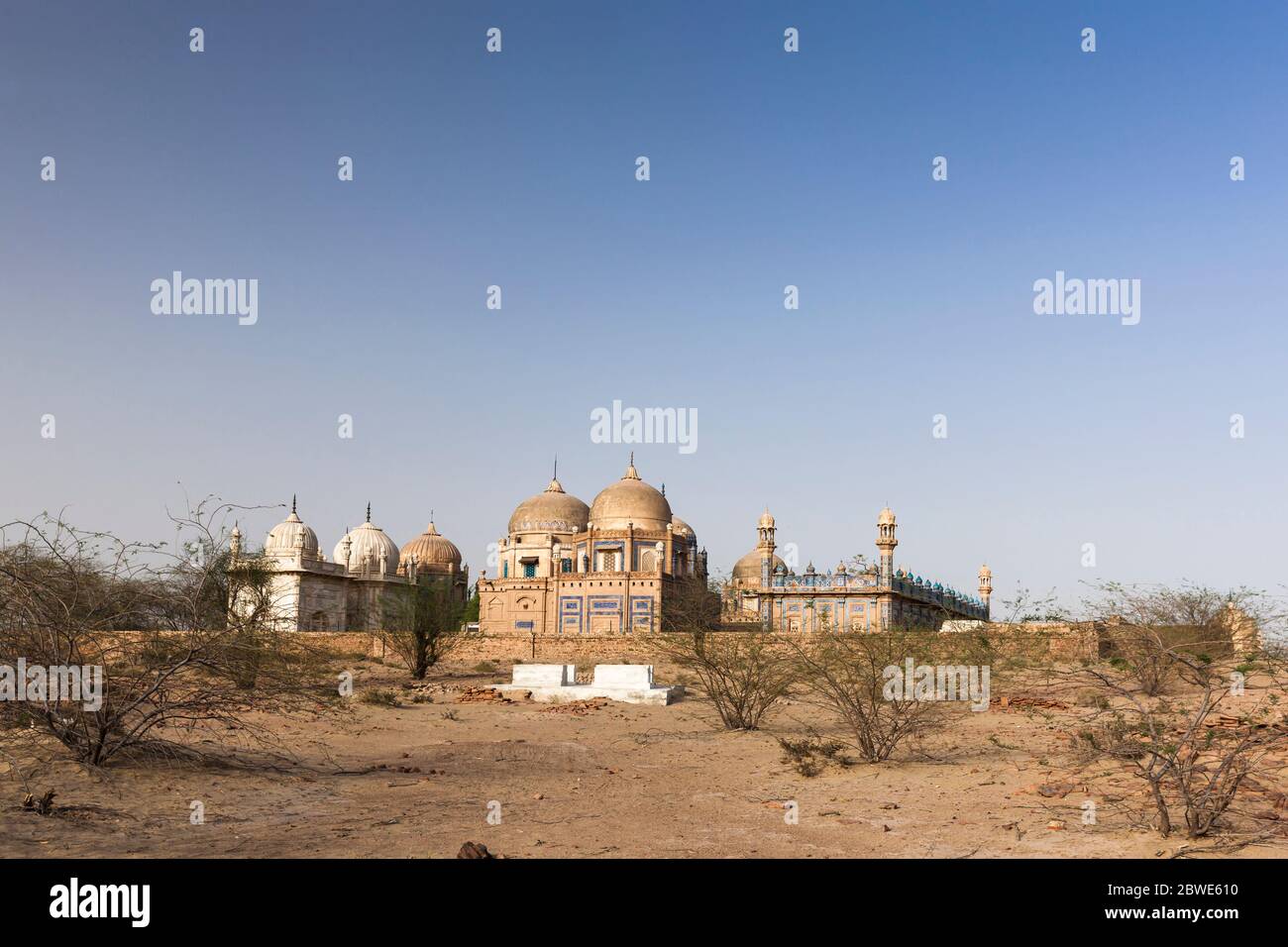 Royal Graveyard of Derawar Fort, Derawar, Bahawalpur district, Punjab Province, Pakistan, South Asia, Asia Stock Photo