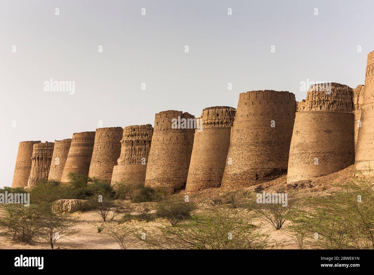 Derawar Fort, Derawar, Bahawalpur district, Punjab Province, Pakistan, South Asia, Asia Stock Photo