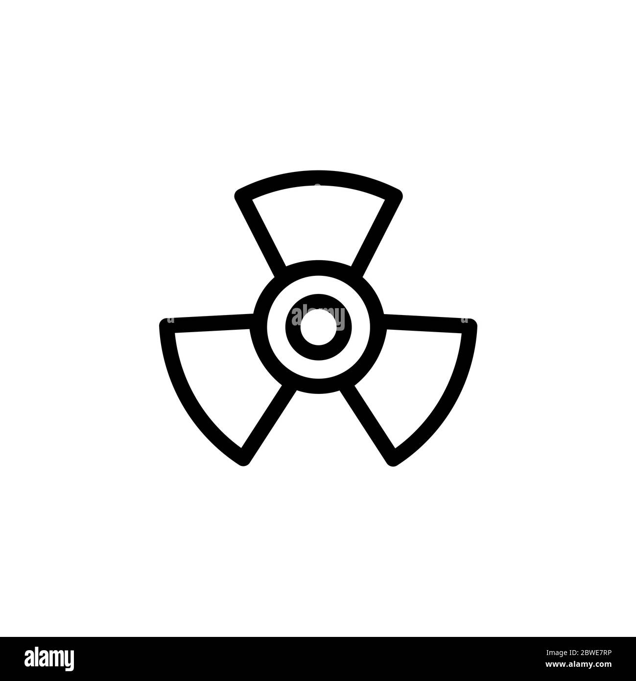 Propeller Line Icon In Flat Style Vector For Apps, UI, Websites. Black ...