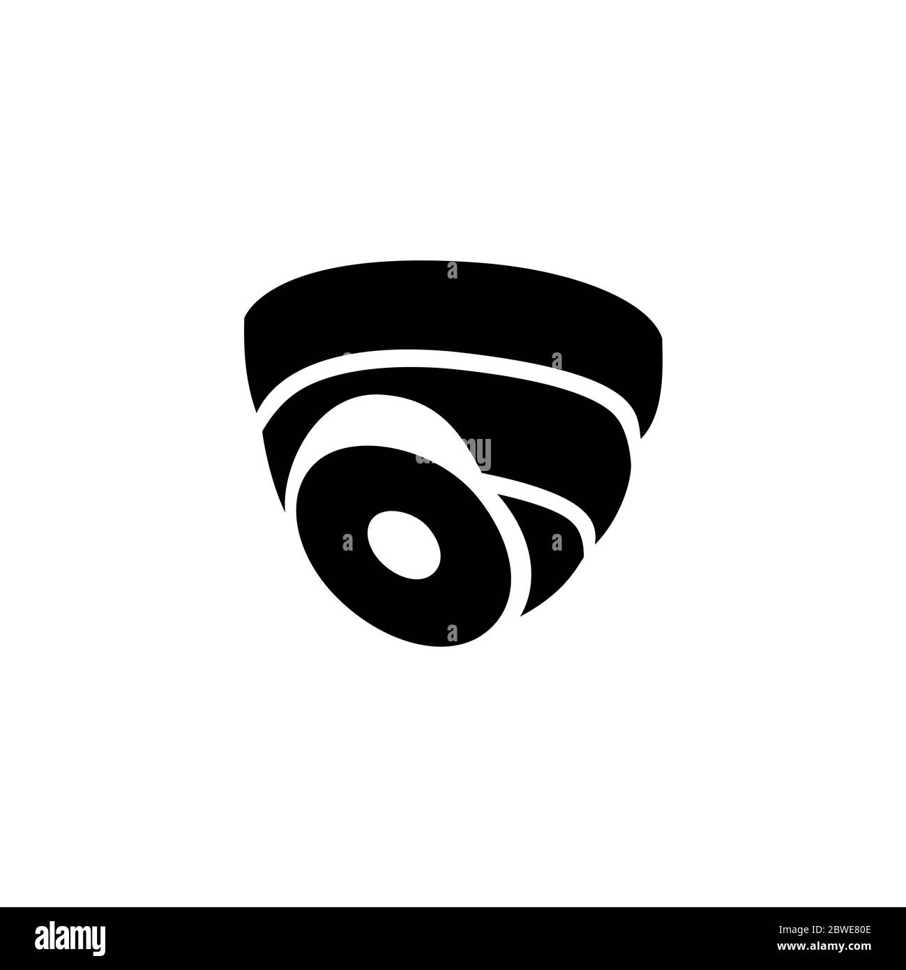 Security Camera Dome Icon In Flat Style Vector For Apps, UI, sites