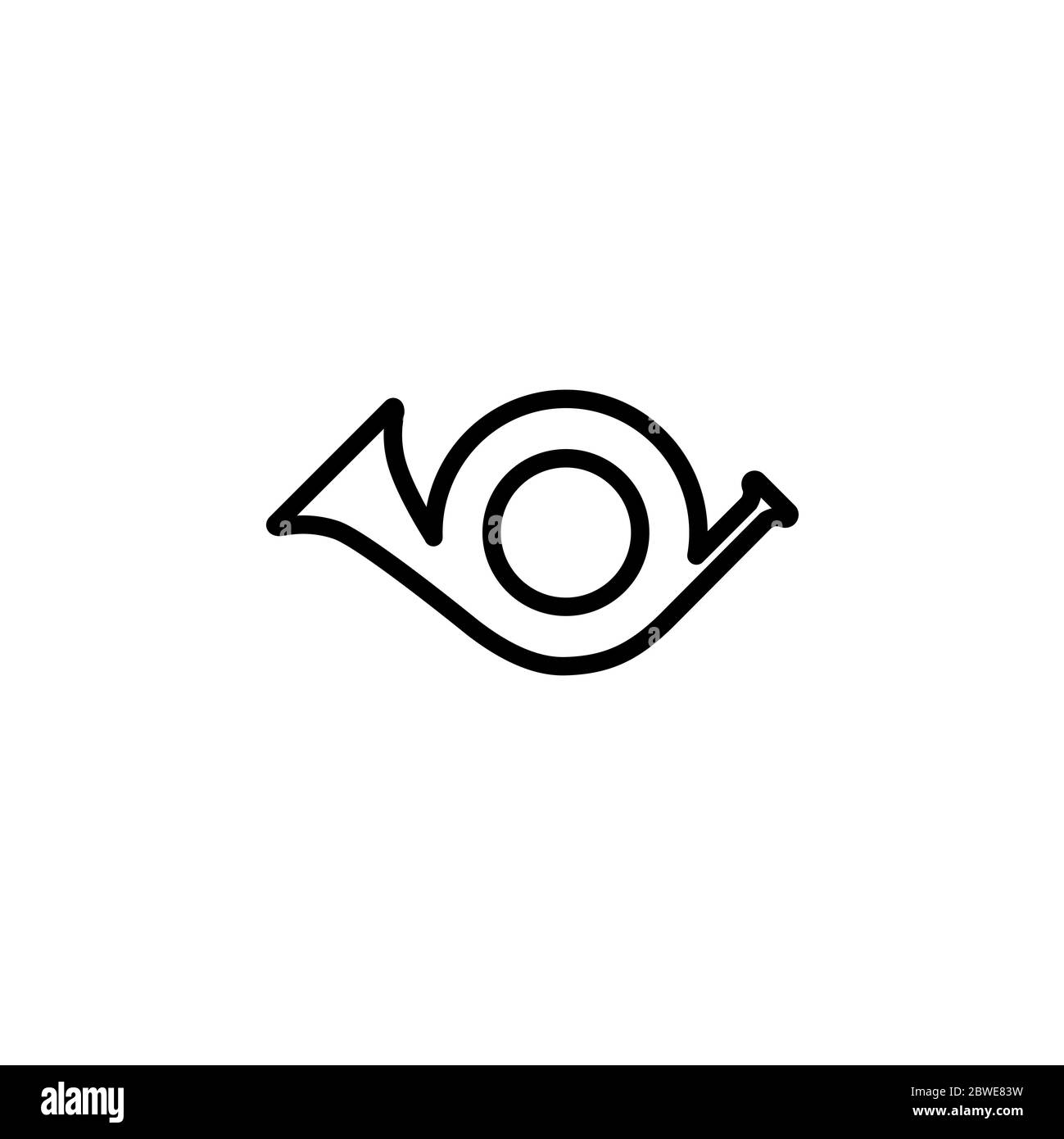 Shehnai Line Icon In Flat Style Vector For Apps, UI, Websites. Black Icon Vector Illustration. Stock Photo