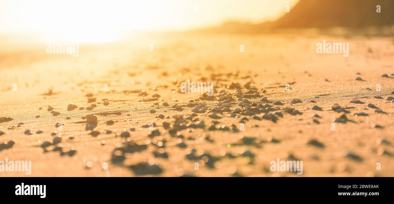 Sand dunes in the desert. Global warming Stock Photo