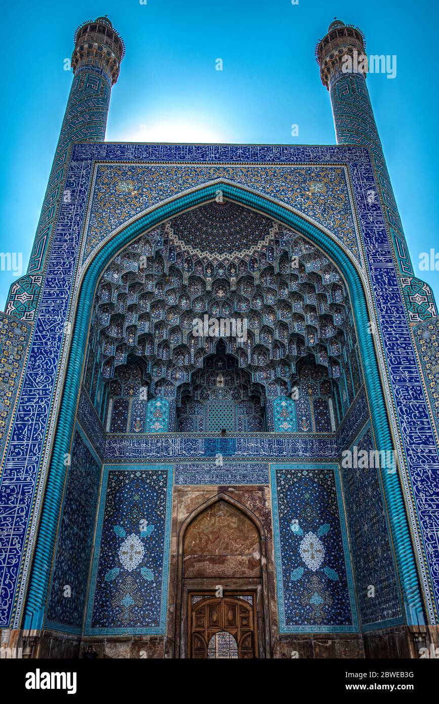 Iwan of the Imam mosque Isfahan Iran Stock Photo Alamy Iwan of the Imam mosque Isfahan Iran Stock Photo Alamy