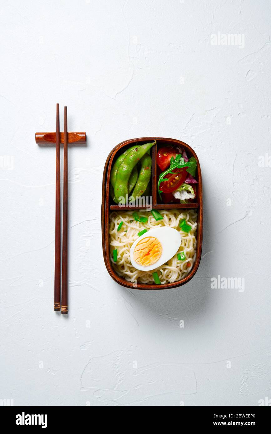 Japanese lunch bento box. Take away concept Stock Photo - Alamy