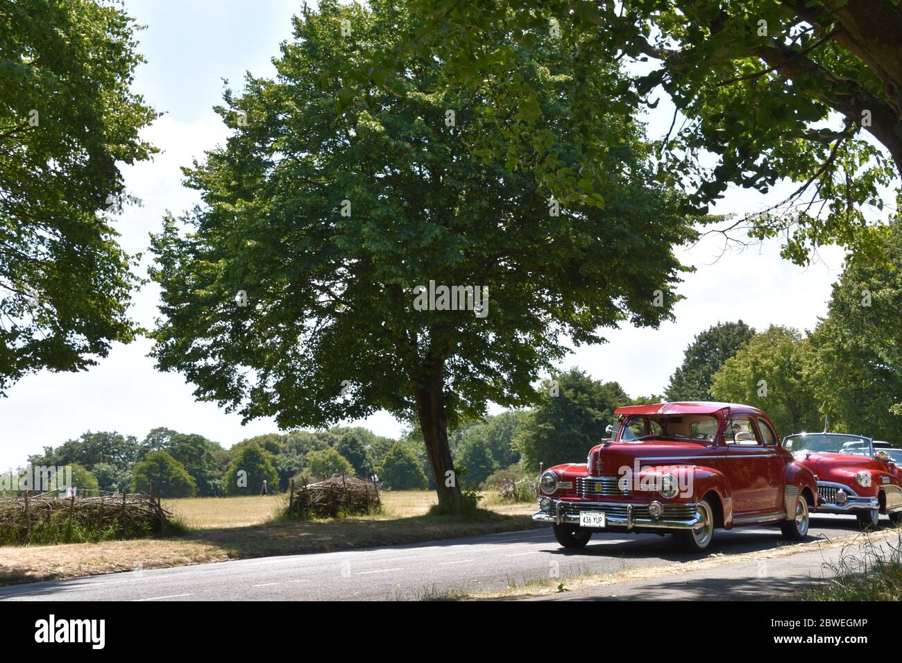 A Classic red vintage car 1946-1947 Nash Stock Photo