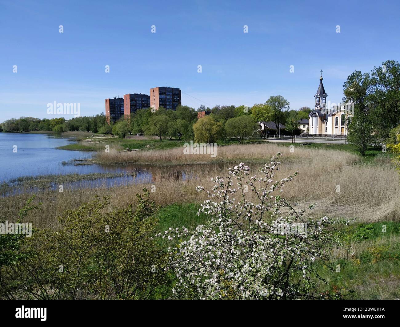 Riga In Spring Spring motifs in the Riga neighborhood of BOLDERAYA Stock Photo - Alamy