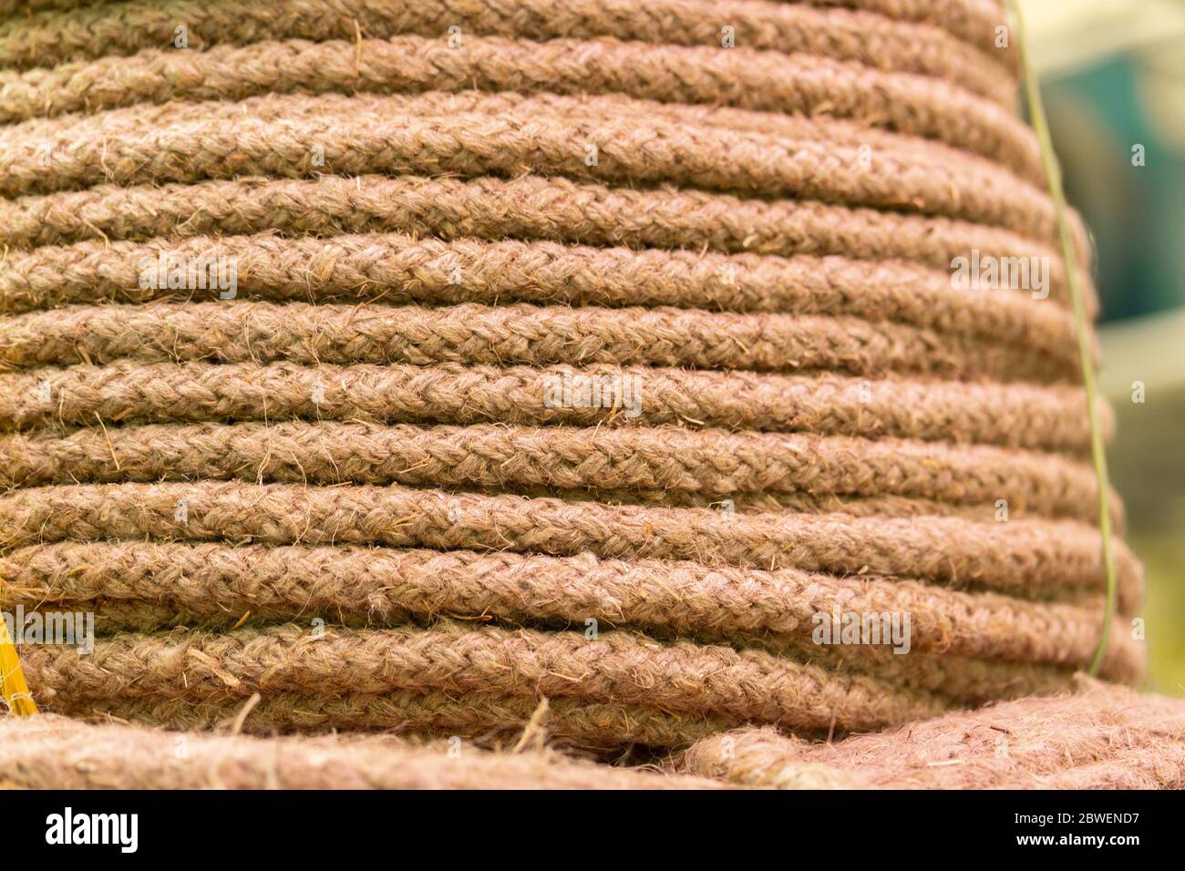 Natural jute rope, vegetable fiber woven into a thick thread close-up  textured effect. Natural plant material. Hemp or linen rope. Backdrop  texture ba Stock Photo - Alamy