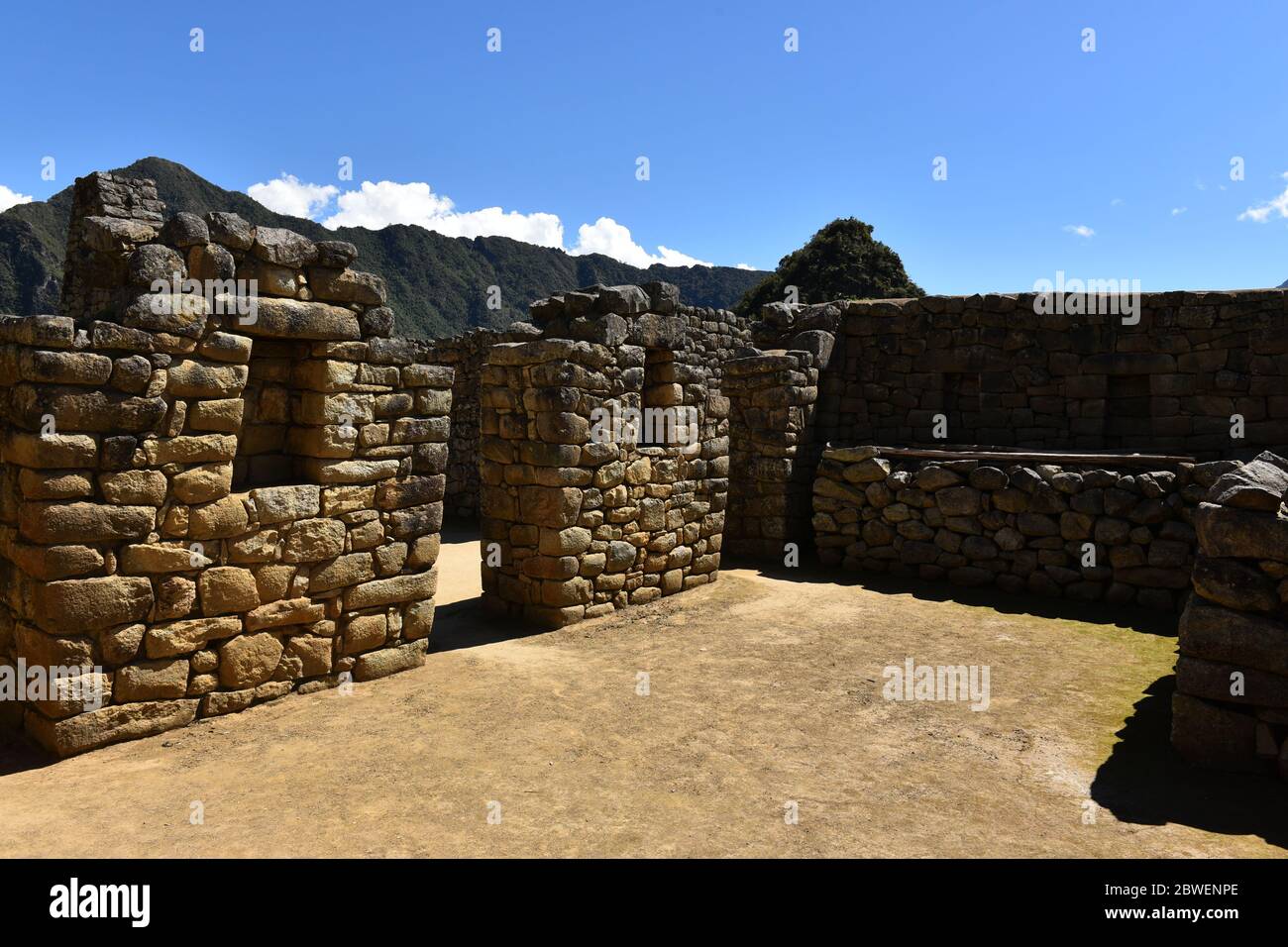 The Incan Ancient Ruins of Inca Empire in Machu Picchu, Peru Stock Photo - Alamy