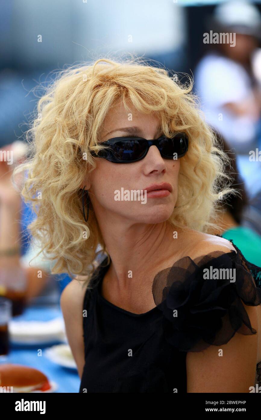 VENICE, ITALY - SEPTEMBER 04: Nancy Brilli is sighted at the 67th Venice Film Festival on September 4, 2010 in Venice, Italy. Stock Photo